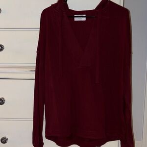 Women's Burgundy Sweatshirt with hood old navy